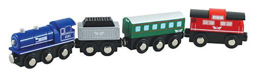 Wooden Passenger Express Train Set