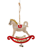 Rocking Horse Ornament Wood