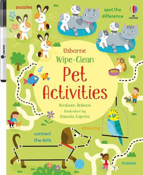 Wipe-Clean Pet Activities