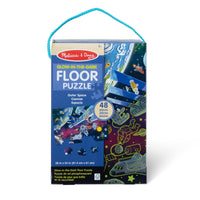 Outer Space Glow Floor Puzzle 48