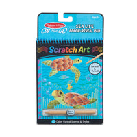 On The Go Scratch Art: Sealife